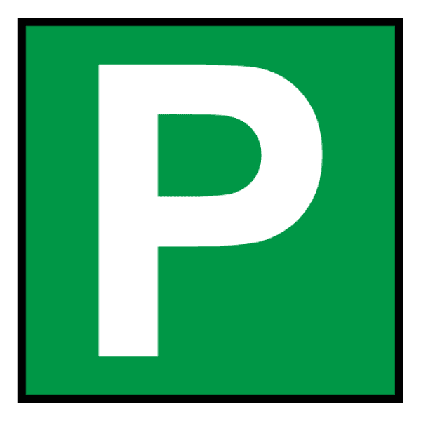 Green P Plate