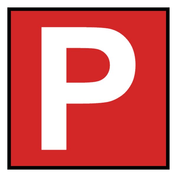 Red P Plate